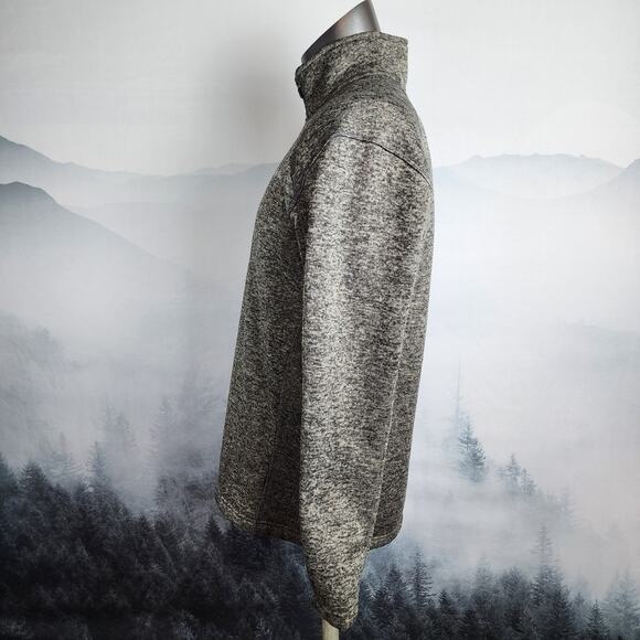 Eddie Bauer Fleece 1/4-Zip Heather Charcoal Pullover | Men's Medium - Picture 7 of 14